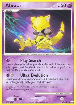 Abra (069/123) [Mysterious Treasures] - Common
