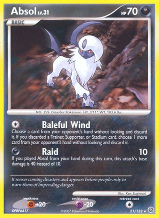 Absol (021/132) [Secret Wonders] Reverse Holofoil - Rare