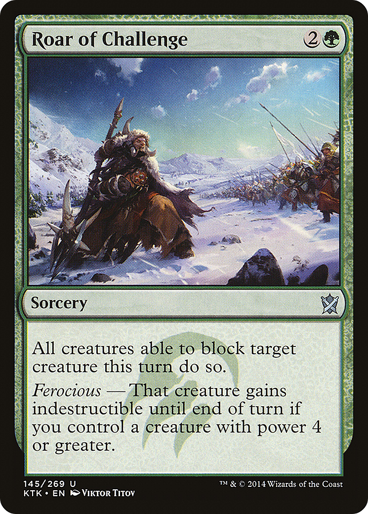 Roar of Challenge (KTK-145) [Khans of Tarkir]