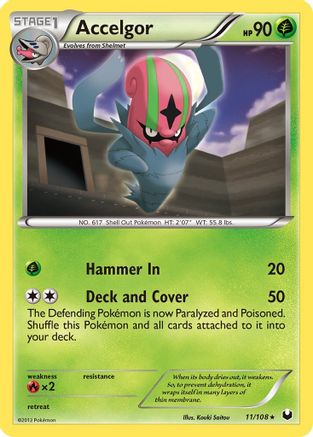 Accelgor (11/108) [Dark Explorers] Reverse Holofoil - Rare