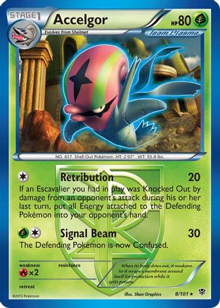 Accelgor (Team Plasma) (8/101) [Plasma Blast] Reverse Holofoil - Rare