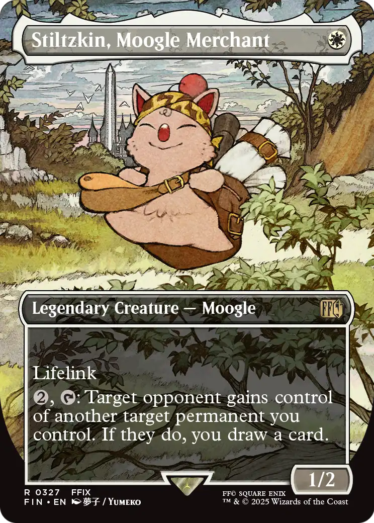 Stiltzkin, Moogle Merchant (Borderless) (FIN-327) [FINAL FANTASY] Foil