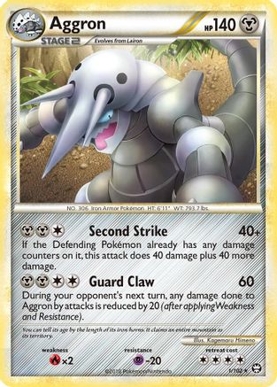 Aggron (1/102) [Triumphant] Holofoil - Holo Rare