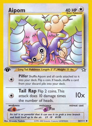 Aipom (026/111) [Neo Genesis] 1st Edition - Uncommon