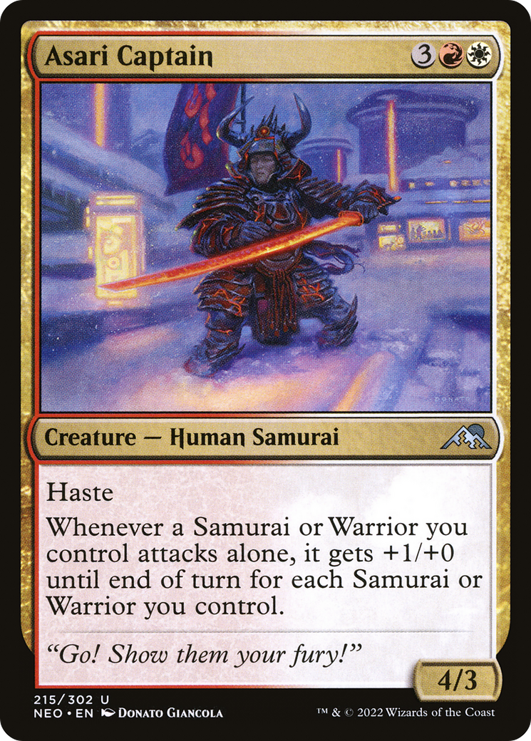 Asari Captain (NEO-215) [Kamigawa: Neon Dynasty]