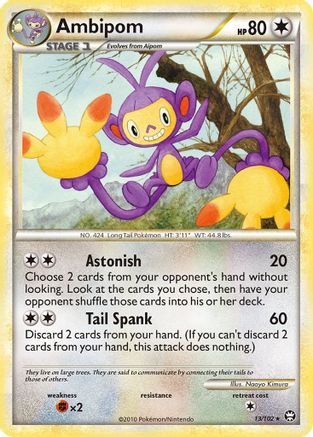 Ambipom (13/102) [Triumphant] Reverse Holofoil - Rare