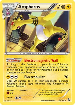 Ampharos (40/124) [Dragons Exalted] Holofoil - Holo Rare