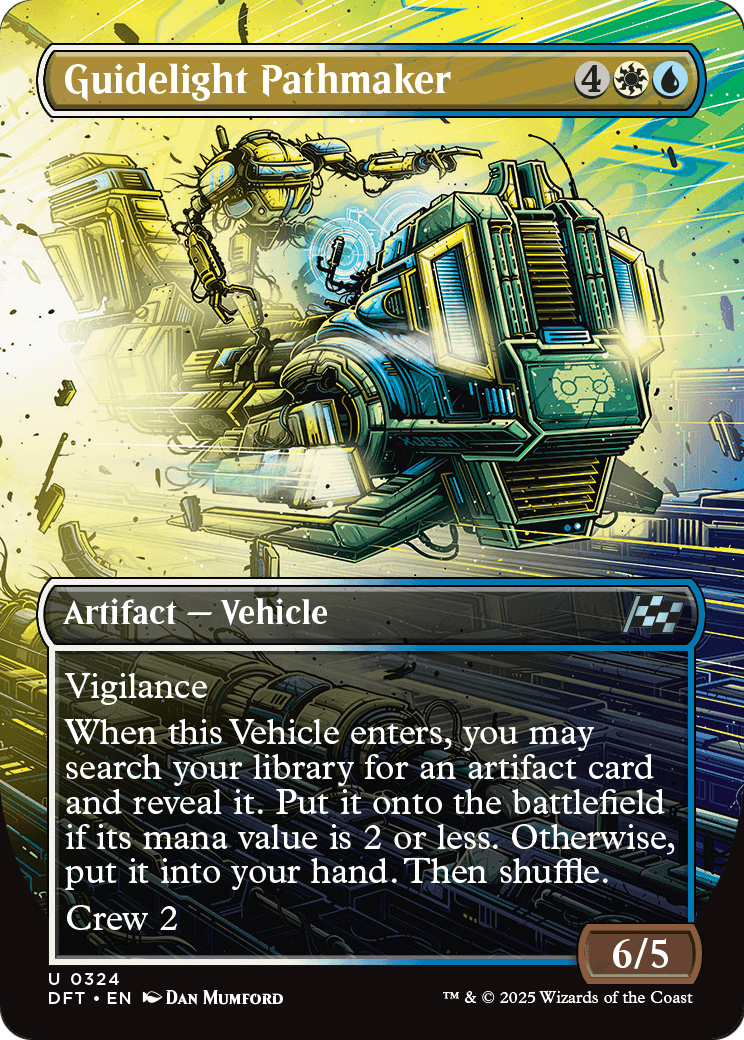Guidelight Pathmaker (Borderless) (DFT-324) [Aetherdrift] Foil