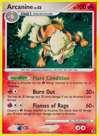 Arcanine (1/111) [Rising Rivals] Holofoil - Holo Rare