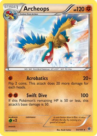 Archeops (054/101) [Plasma Blast] Holofoil - Holo Rare