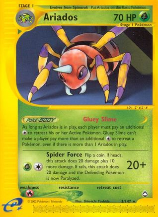 Ariados (3/147) [Aquapolis] - Rare