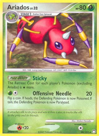 Ariados (20/123) [Mysterious Treasures] Reverse Holofoil - Rare
