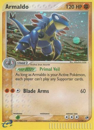 Armaldo (001/100) [Sandstorm] Holofoil - Holo Rare