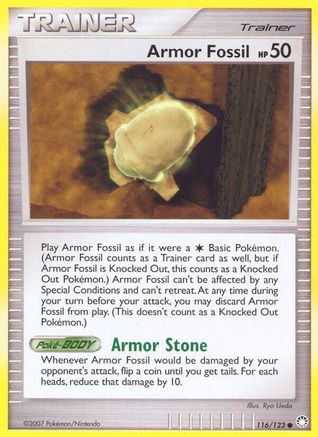 Armor Fossil (116/123) [Mysterious Treasures] Reverse Holofoil - Common