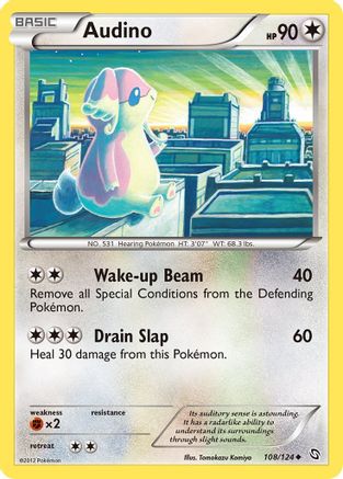 Audino (108/124) [Dragons Exalted] Reverse Holofoil - Uncommon
