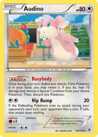 Audino (126/149) [Boundaries Crossed] Reverse Holofoil - Rare