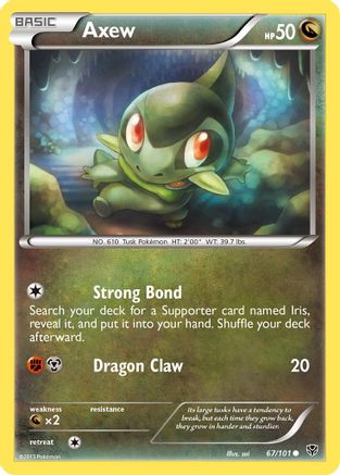 Axew (067/101) [Plasma Blast] Reverse Holofoil - Common
