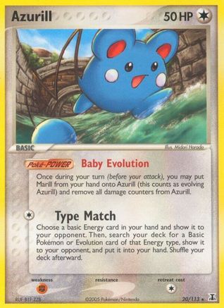 Azurill (020/113) [Delta Species] Reverse Holofoil - Rare