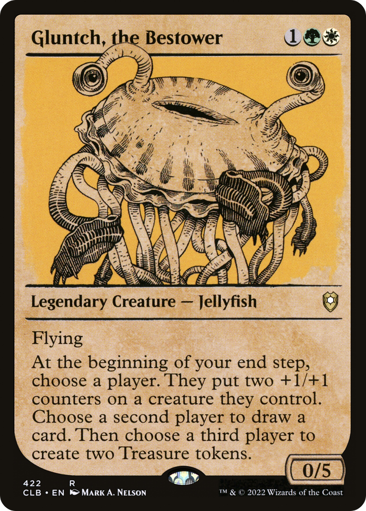 Gluntch, the Bestower (Showcase) (CLB-422) [Commander Legends: Battle for Baldur's Gate]
