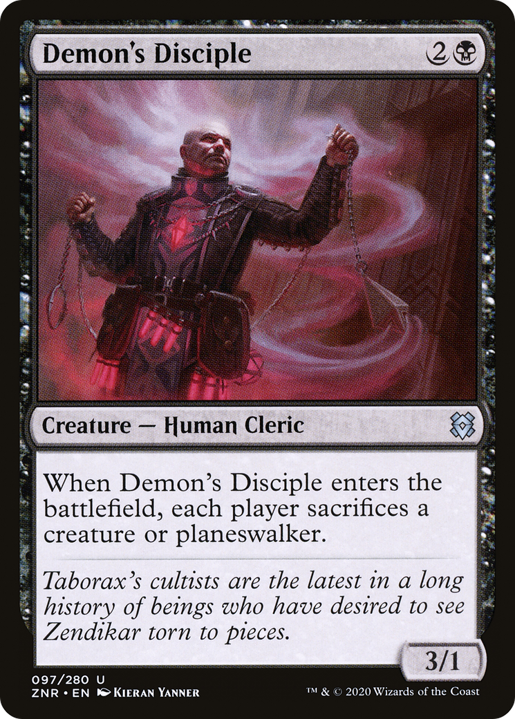 Demon's Disciple (ZNR-097) [Zendikar Rising] Foil