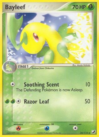 Bayleef (35/115) [Unseen Forces] Reverse Holofoil - Uncommon
