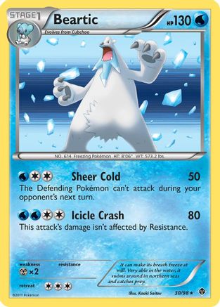 Beartic (30/98) [Emerging Powers] Holofoil - Holo Rare