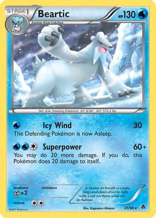 Beartic (31/98) [Emerging Powers] Reverse Holofoil - Rare