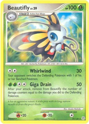 Beautifly (19/130) [Diamond and Pearl] Reverse Holofoil - Rare