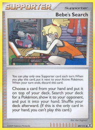 Bebe's Search (089/111) [Rising Rivals] Reverse Holofoil - Uncommon