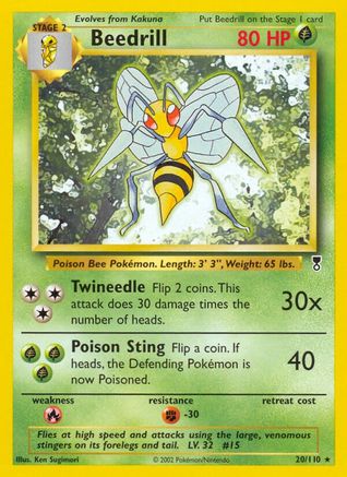 Beedrill (20/110) [Legendary Collection] - Rare