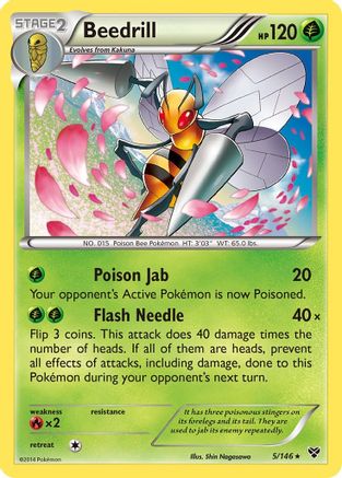 Beedrill (5/146) [XY Base Set] Reverse Holofoil - Rare