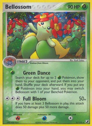 Bellossom (3/115) [Unseen Forces] Holofoil - Holo Rare