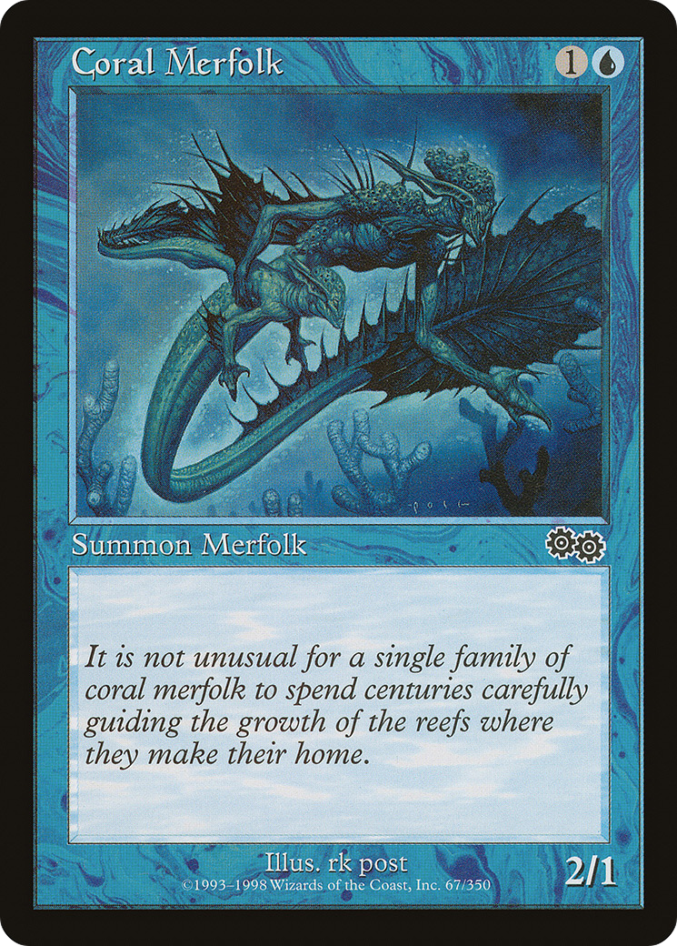 Coral Merfolk (USG-067) [Urza's Saga]