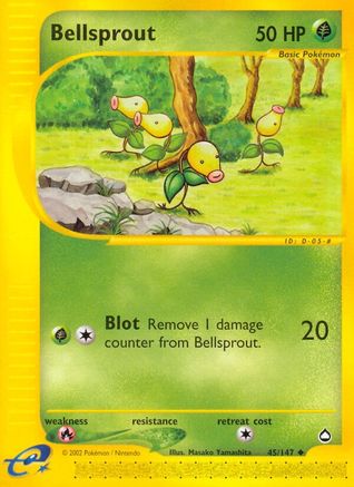 Bellsprout (45/147) [Aquapolis] Reverse Holofoil - Uncommon