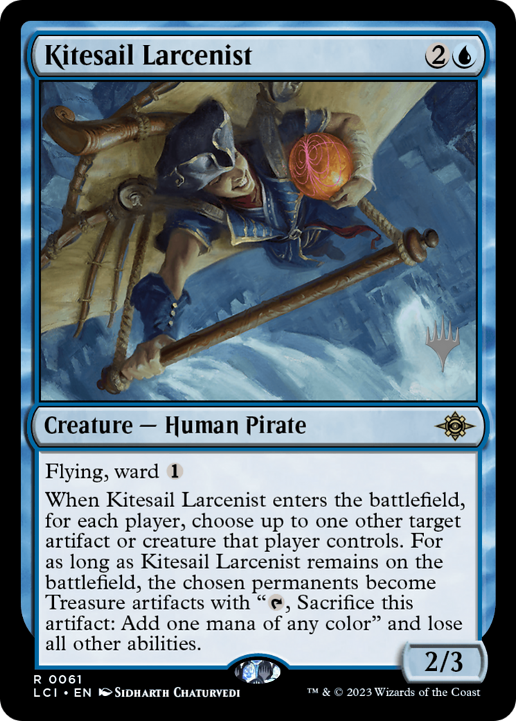 Kitesail Larcenist (PPLCI-061) [Promo Pack: The Lost Caverns of Ixalan Promos] Foil