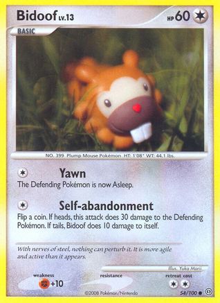 Bidoof (054/100) [Stormfront] - Common