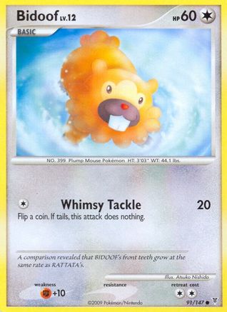 Bidoof (91/147) [Supreme Victors] Reverse Holofoil - Common