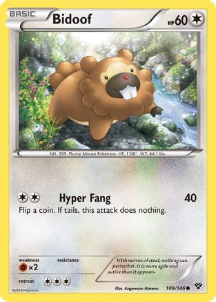 Bidoof (106/146) [XY Base Set] - Common