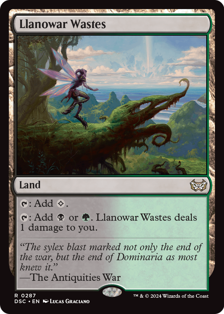 Llanowar Wastes (DSC-287) [Duskmourn: House of Horror Commander]