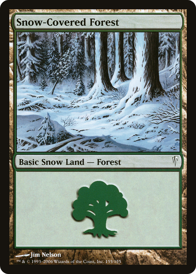 Snow-Covered Forest (CSP-155) [Coldsnap] Foil