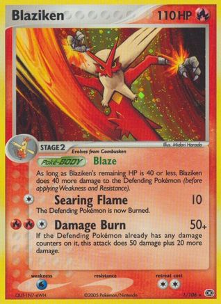 Blaziken (1/106) [Emerald] Holofoil - Holo Rare