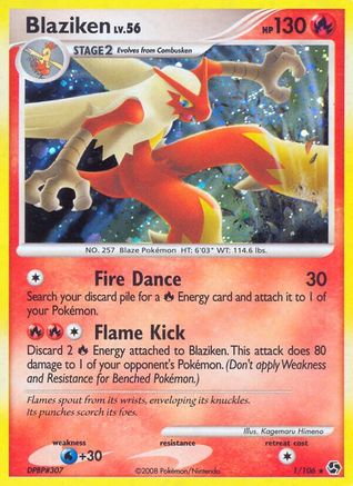 Blaziken (1/106) [Great Encounters] Reverse Holofoil - Holo Rare