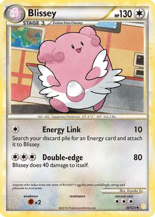 Blissey (036/123) [HeartGold SoulSilver] Reverse Holofoil - Uncommon
