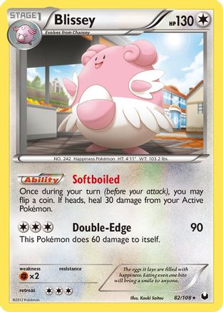 Blissey (082/108) [Dark Explorers] Reverse Holofoil - Holo Rare