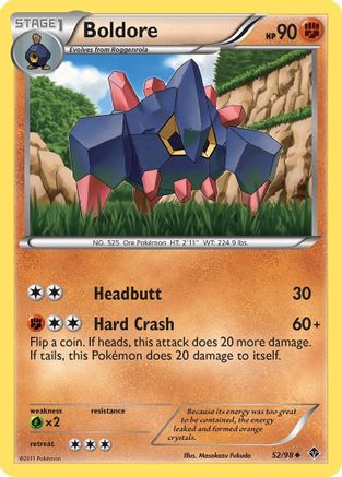 Boldore (52/98) [Emerging Powers] Reverse Holofoil - Uncommon