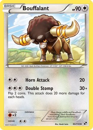 Bouffalant (90/114) [Black and White] - Uncommon