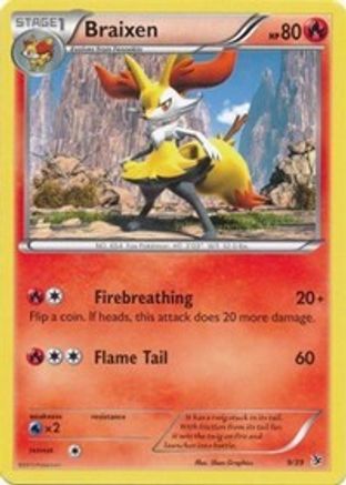 Braixen (9/39) [Kalos Starter Set] Holofoil - Common