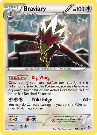 Braviary (116/135) [Plasma Storm] - Rare