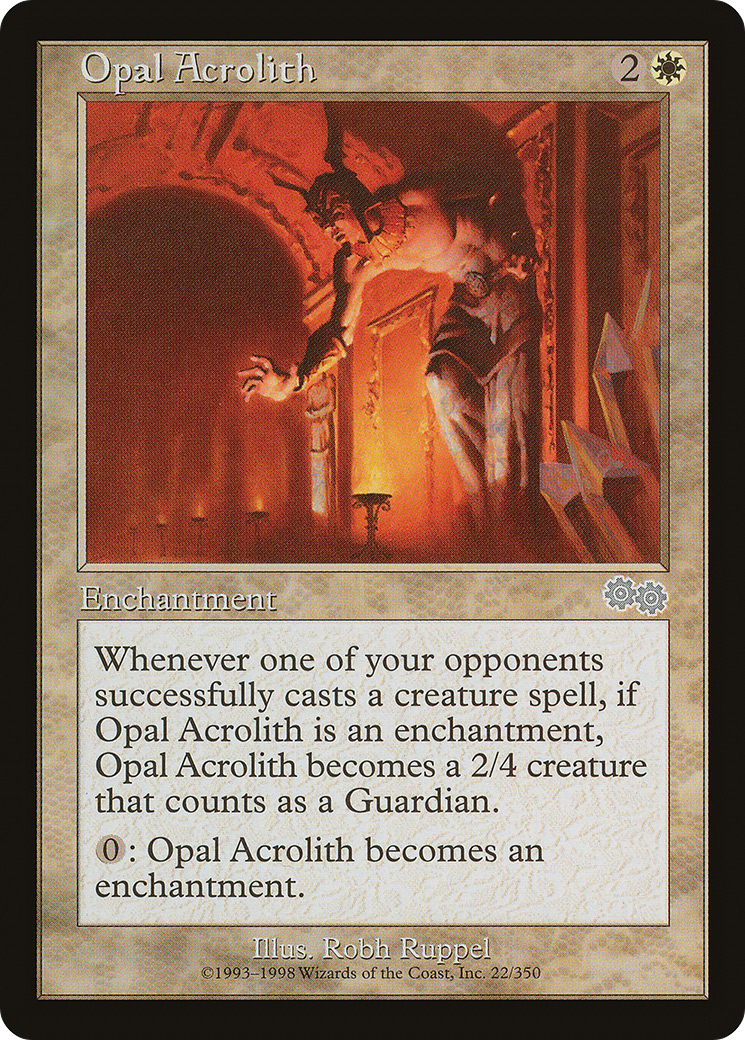 Opal Acrolith (USG-022) [Urza's Saga]