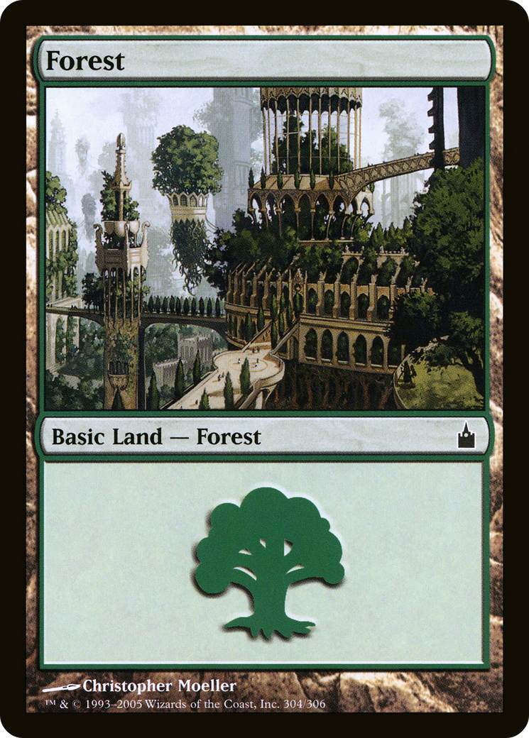 Forest (RAV-304) [Ravnica: City of Guilds]